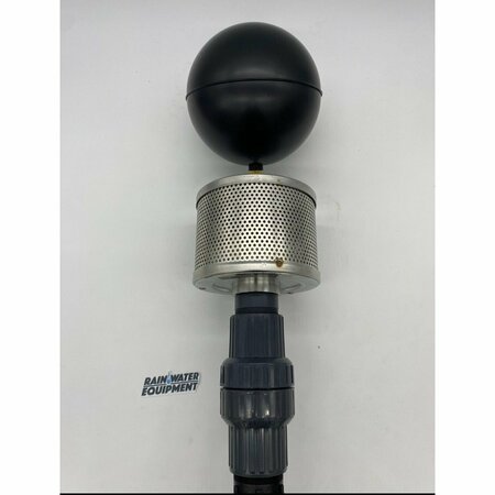 RAINWATER EQUIPMENT 2 in. Stainless Steel High Flow Floating Filter w/ 6' Hose & Check Valve FIF-2-INCH-CV-MBSA2-NSF-51